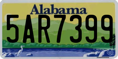 AL license plate 5AR7399
