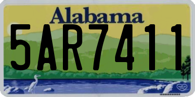 AL license plate 5AR7411