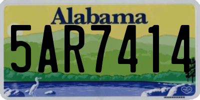 AL license plate 5AR7414