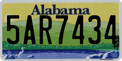 AL license plate 5AR7434