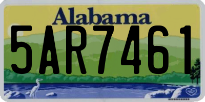 AL license plate 5AR7461