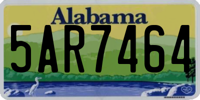 AL license plate 5AR7464