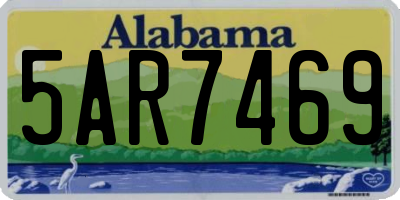 AL license plate 5AR7469