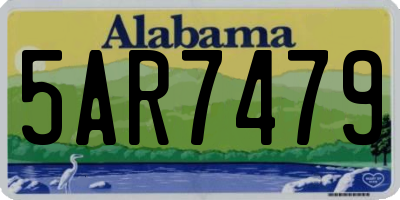 AL license plate 5AR7479