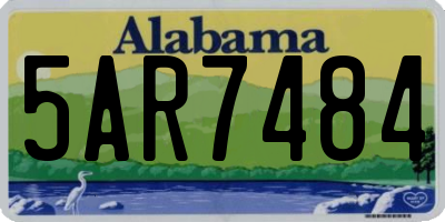 AL license plate 5AR7484