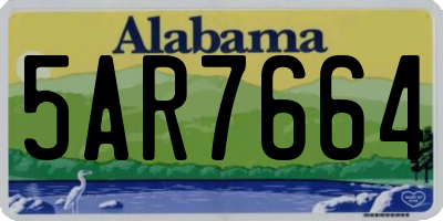 AL license plate 5AR7664