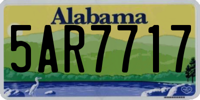 AL license plate 5AR7717