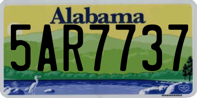 AL license plate 5AR7737