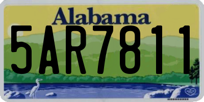 AL license plate 5AR7811