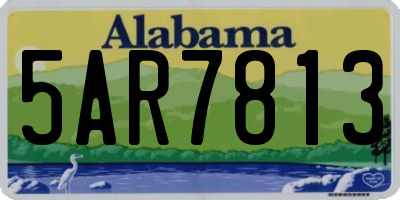 AL license plate 5AR7813