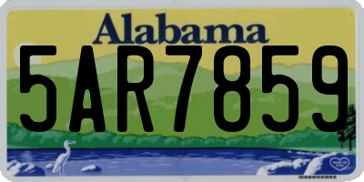 AL license plate 5AR7859