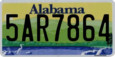AL license plate 5AR7864