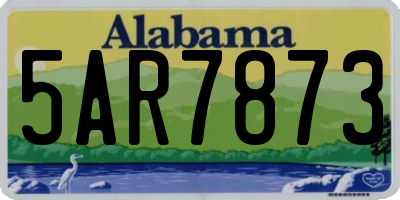 AL license plate 5AR7873