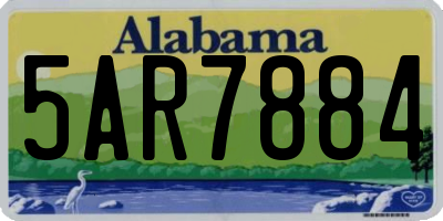 AL license plate 5AR7884