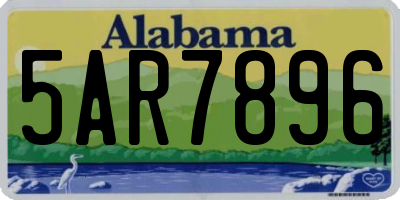 AL license plate 5AR7896
