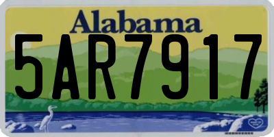 AL license plate 5AR7917