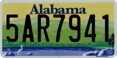 AL license plate 5AR7941
