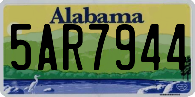 AL license plate 5AR7944