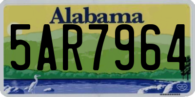 AL license plate 5AR7964