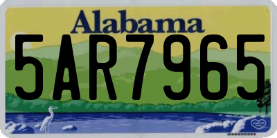 AL license plate 5AR7965