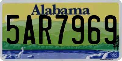 AL license plate 5AR7969
