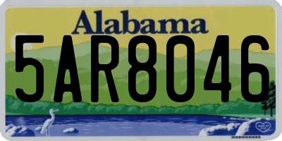 AL license plate 5AR8046