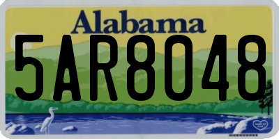 AL license plate 5AR8048
