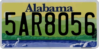 AL license plate 5AR8056