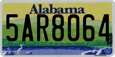 AL license plate 5AR8064