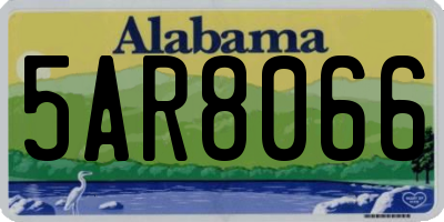 AL license plate 5AR8066