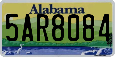 AL license plate 5AR8084