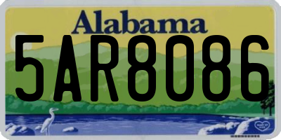 AL license plate 5AR8086