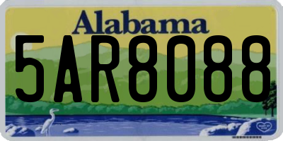 AL license plate 5AR8088