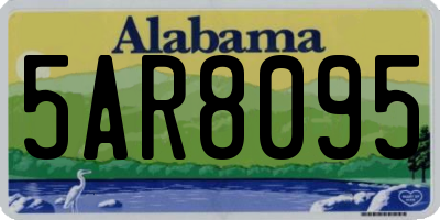 AL license plate 5AR8095