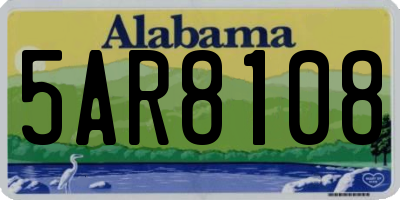 AL license plate 5AR8108