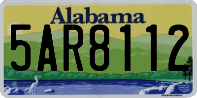 AL license plate 5AR8112