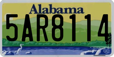 AL license plate 5AR8114