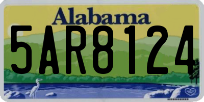 AL license plate 5AR8124