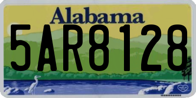 AL license plate 5AR8128