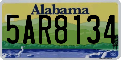 AL license plate 5AR8134