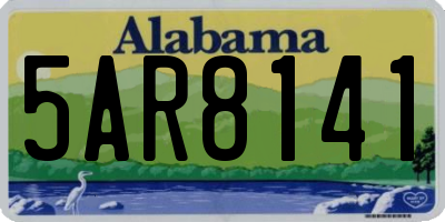 AL license plate 5AR8141