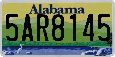 AL license plate 5AR8145