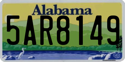 AL license plate 5AR8149