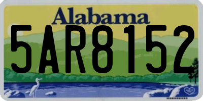AL license plate 5AR8152