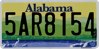 AL license plate 5AR8154