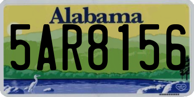 AL license plate 5AR8156