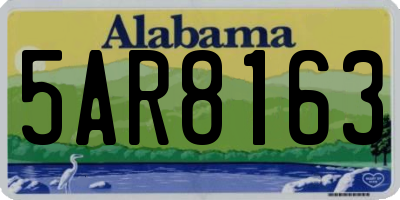 AL license plate 5AR8163