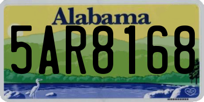 AL license plate 5AR8168