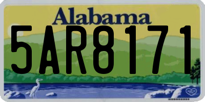 AL license plate 5AR8171