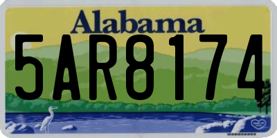 AL license plate 5AR8174